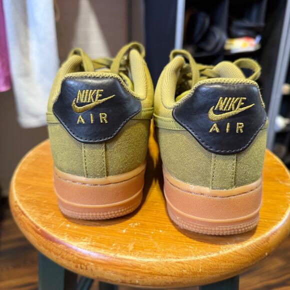 Nike Air Force 1 Low Premium Camper Green Gum Sole Shoes Unisex M=8 W=9.5 main image 4